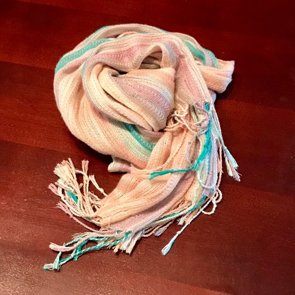 Pastel Striped Scarf - Picture 2 of 4